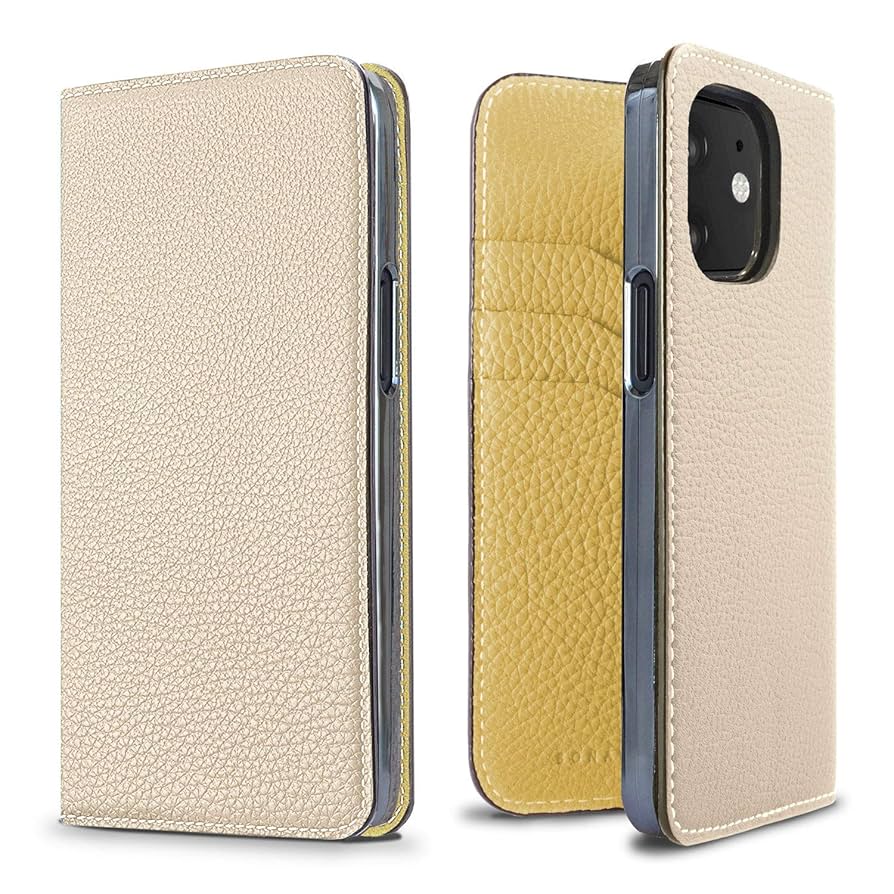 ボナベンチュラ iPhone 12 ダイアリーケース iPhone 12 / 12 Pro) ダイアリーケース シュリンクレザー